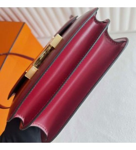 Constance BÅyszczÄ
ca Skrzynia Ck55 Bordeaux Okucia z czerwonego ZÅota 18 cm PeÅna RÄczna Robota Ghw