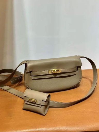 Noi Kelly Moove Swift Etoupe Gri Hardware-ul de Aur 17cm Full Manual Ghw