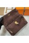 Mini Kelly Pochette piele de Căprioară Ck47 Cafea Hardware-ul de Aur Ghw 22cm Full Manual