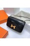 Constance elan strălucitoare porosus crocodile Ck89 Negru Hardware-ul de Aur Ghw 26cm Full Manual