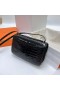 Constance elan strălucitoare porosus crocodile Ck89 Negru Hardware-ul de Aur Ghw 26cm Full Manual