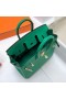 Birkin Swift 6W Menta verde Hardware-ul de Aur Ghw 25cm Full Manual