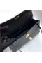 Mini Kelly Pochette Swift Ck89 Negru Hardware-ul de Aur Ghw 22cm Full Manual