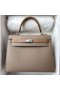 Kelly Epsom Ck18 Etoupe Gri & 3G castan & 4B Maro Silver Hardware Phw 25cm Full Manual