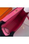 Mini Kelly Pochette Epsom 8W ruj roz Hardware-ul de Aur 22cm Ghw Full Manual