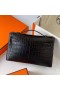 Mini Kelly Pochette Mat Niloticus Ck89 Negru Negru Cataramă 22cm Full Manual