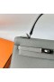 Kelly Epsom 4Z Gull grey Silver Hardware 25cm Full Manual Phw