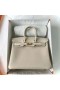 Birkin Togo Ck10 Alb-Crem Hardware-ul de Aur 25cm Full Manual Ghw