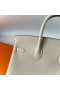 Birkin Togo Ck10 Alb-Crem Hardware-ul de Aur 25cm Full Manual Ghw