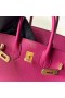 Birkin Togo L3 Rose Violet Hardware-ul de Aur 25cm Full Manual Ghw