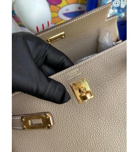 Kelly Togo Ck18 Etoupe Gri Ghw Hardware-ul de Aur 25cm Full Manual