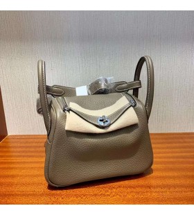 Mini Lindy Clemence Ck18 Etoupe Gri Silver Hardware Phw 19cm Full Manual