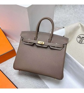 Birkin Togo Ck18 Etoupe Gri Hardware-ul de Aur Ghw 25cm Full Manual