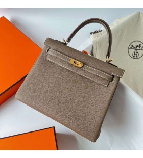 Kelly Togo Ck18 Etoupe Gri Hardware-ul de Aur Ghw 25cm Full Manual