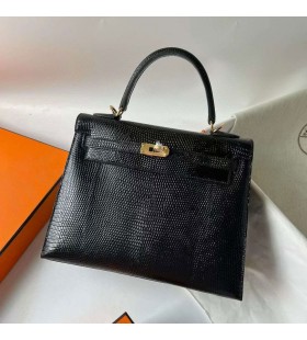Kelly ÈopârlÄ Ck89 Negru Hardware-ul de Aur 25cm Full Manual Ghw