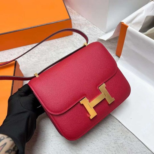 Klára Epsom O5 Svetlé Červené Zlato Hardvéru Ghw 18 cm Full Ručné