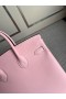 Birkin Swift 3Q rose sakura & blue Silver Hardvéru PHW 25 cm Full Ručné