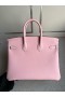 Birkin Swift 3Q rose sakura & blue Silver Hardvéru PHW 25 cm Full Ručné