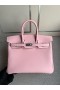 Birkin Swift 3Q rose sakura & blue Silver Hardvéru PHW 25 cm Full Ručné