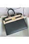Birkin Epsom Sellier Ck89 Čierne Zlato Hardvéru GHW 25 cm Full Ručné