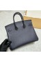 Birkin Dotyk Togo & LesklÃ© krokodÃ­la Deep blue Silver HardvÃ©ru 25 cm Full RuÄnÃ©