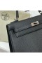 Kelly Epsom Ck89 Black Silver Hardvéru Phw 25 cm Full Ručné