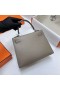 Kelly Chevre Ck81 Gris & 3Q Ružová Strieborná Hardvéru Phw 25 cm Full Ručné