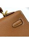 Kelly Sellier Togo Ck37 Golden Brown Gold Hardvéru Ghw 25 cm Full Ručné