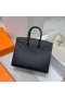 Birkin Sellier Epsom Ck89 Black Silver Hardvéru Phw 25 cm Full RuÄné