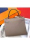 Kelly Togo Ck18 Etoupe Sivá Strieborná Hardvéru Phw 25 cm Full Ručné