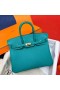 Birkin Togo 7F Páva modrého Zlata Hardvéru Ghw 25 cm Full Ručné