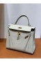 Kelly Togo 0W Crystal šedé Zlato Hardvéru 25 cm Full Ručné Ghw