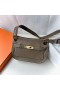 mini Jypsiere Evercolor Ck18 Etoupe Šedé Zlato Hardvéru 23 cm Full Ručné Ghw