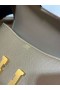 Constance elan Epsom Ck18 Etoupe Grey Gold Hardware 23cm Full Handmade Ghw