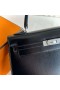 Kelly Lesklý RámÄek Kožené Ck89 Black Silver Hardvéru 25 cm Full RuÄné Phw