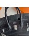 Birkin Matný Alligator Krokodíla Ck89 Black Silver Hardvéru 25 cm Full Ručné Phw