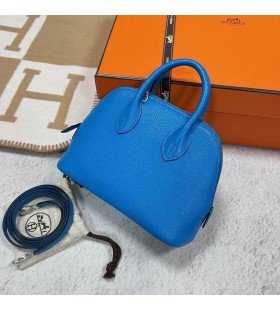 Mini Bolid Chevre 0F Bright blue Silver Hardvéru 19 cm Full RuÄné