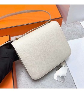 Klára 19-1 Epsom Ck10 Krémovo Biele Zlato Hardvéru Ghw 18 cm Full Ručné