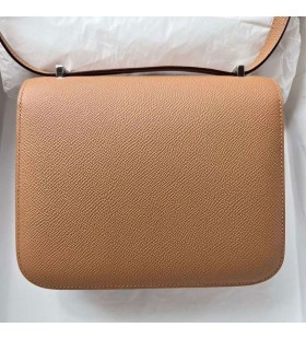 KlÃ¡ra Epsom 0M ÄŒaj Khaki Biela Spony, StriebornÃ½ Hardware 18 cm Full RuÄnÃ©