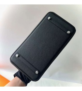 Birkin Dotyk Togo & Matte Alligator Ck89 Black Silver HardvÃ©ru 30 cm Full RuÄnÃ© Phw