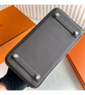 Birkin Togo 8F Tinware sivá Strieborná Hardvéru 25 cm Full Ručné Phw