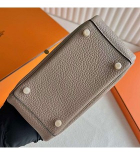 Mini Lindy Clemence Ck81 Turtledove šedé Zlato Hardvéru 19 cm Full Ručné Ghw