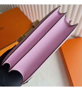 Klára Epsom X9 mallow fialové Zlato Hardvéru 18 cm Full Ručné Ghw