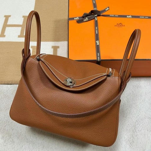 린디 Clemence Ck37 골든 브라운 은 하드웨어 Phw26cm 전체 핸드