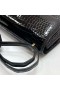 콘래 반짝이는 바다악 악어 Ck89 블랙 골드 하드웨어 Ghw26cm 전체 핸드