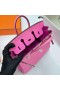 버킨 도마뱀 j5 로즈 핑크 은 하드웨어 Phw25cm 전체 핸드
