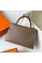 미니 켈리 Epsom Ck18Etoupe Grey 금 하드웨어 19cm Ghw 전체 핸드