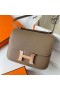 Constance Epsom Ck18Etoupe 회색을 로즈 골드 하드웨어 RGhw24cm 전체 핸드