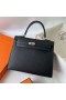 켈리 Epsom Ck89 블랙 은 하드웨어 Phw25cm 전체 핸드