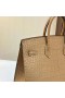 버킨 Sellier Matte Alligator 악어 0M 티 카 금 하드웨어 25cm 전체 Handmade Ghw